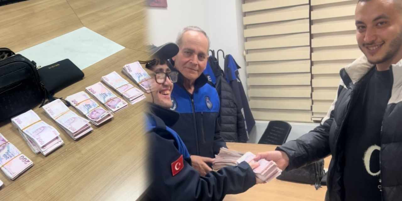 Muhtarlar yerde bulduğu para dolu çantayı sahibine ulaştırdı