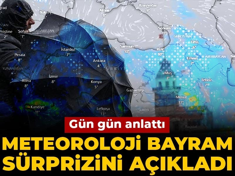 Meteoroloji bayram sürprizini açıkladı: Gün gün anlattı