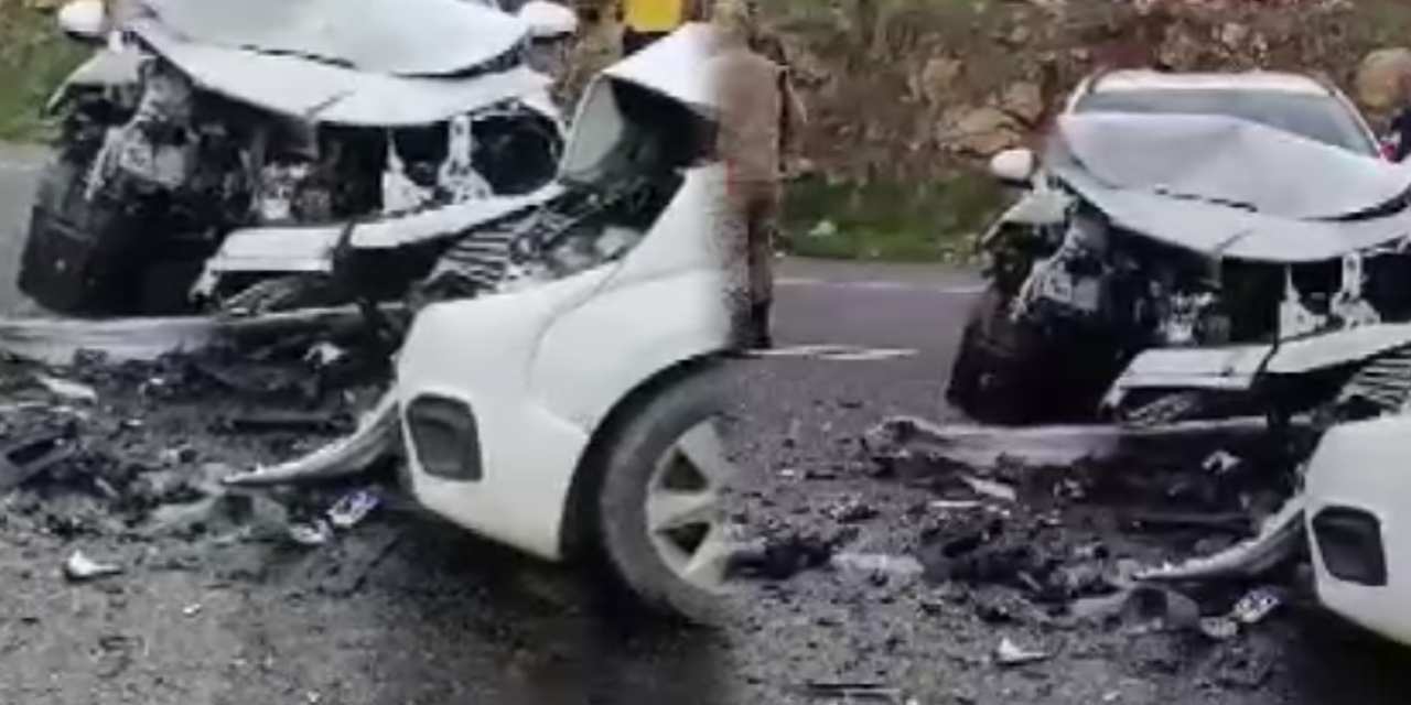 Diyarbakır’da 2 araç kafa kafaya çarpıştı: 6 yaralı