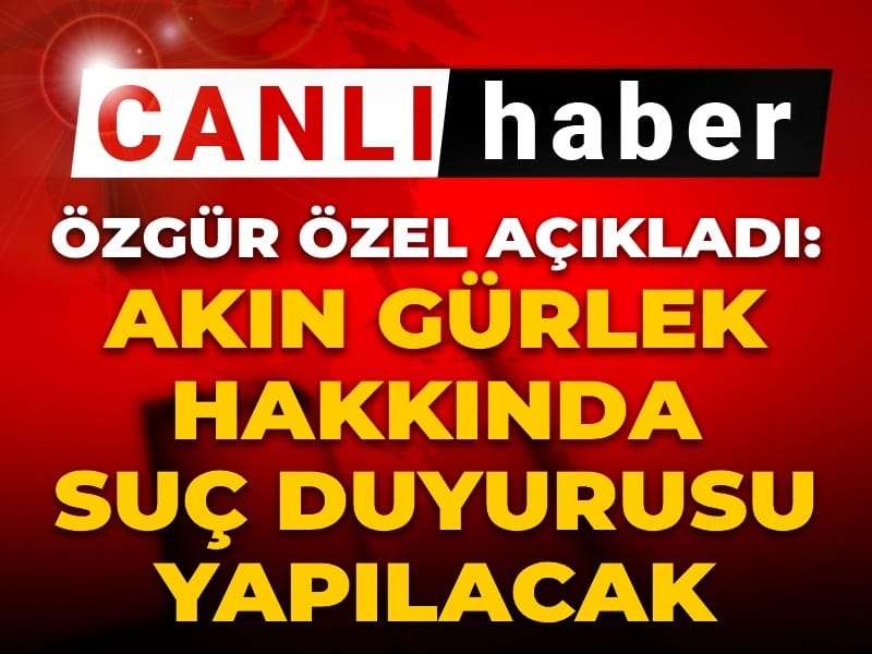 Son Dakika | Özgür Özel'den Halk TV'de gündeme dair önemli açıklamalar