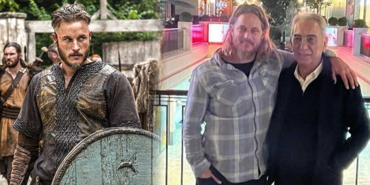 Vikings yıldızı İstanbul'a geldi! Adnan Polat'la buluştu