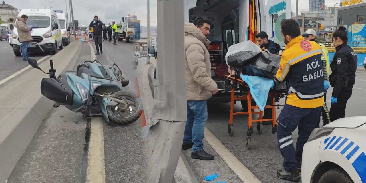 Motosikletli feci kazada plastik kask yüzünden can verdi! İçine de köpük doldurmuşlar