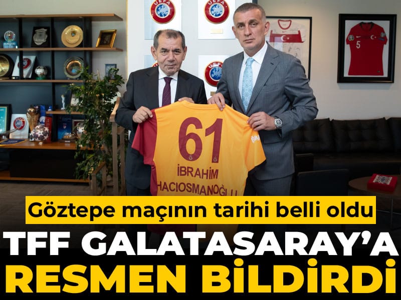 TFF ertelenen Göztepe maçının tarihini Galatasaray'a açıkladı