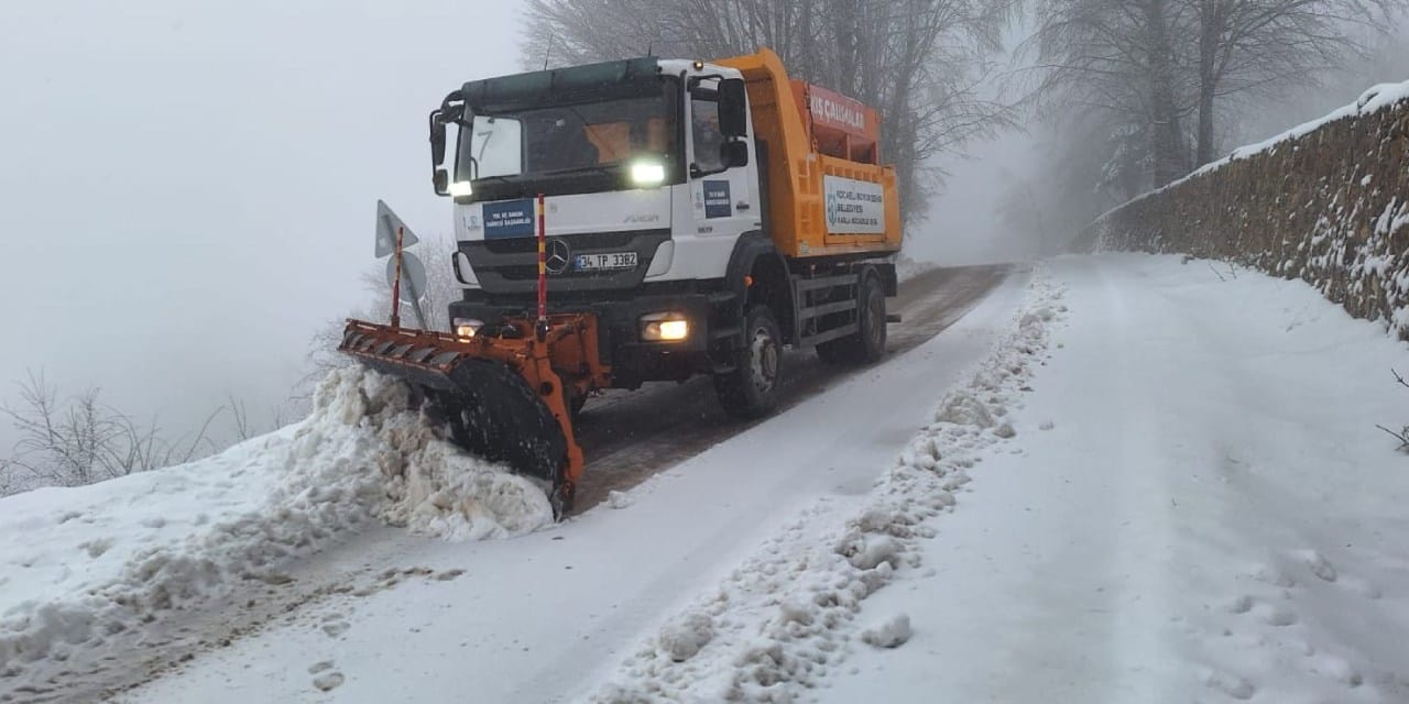 Kocaeli bayrama beyaz örtüyle girdi