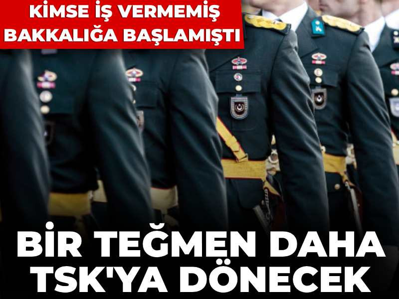 Bir teğmen daha TSK'ya dönecek! Kimse iş vermemiş bakkalığa başlamıştı