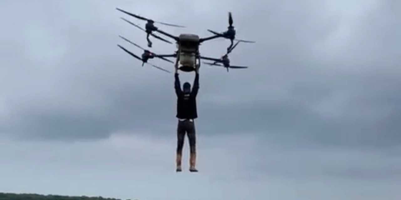 Böyle bir kestirme yol görülmedi: Tarladan uçarak geçti!