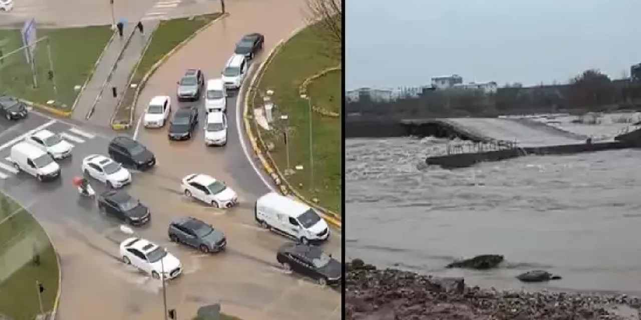 İki gün boyunca aralıksız yağdı! Şehir sular altında kaldı