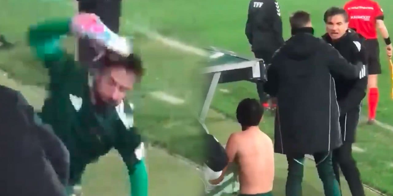 Esenler Erokspor'un Erzurumspor maçında yaşadığı krizin görüntüleri ortaya çıktı