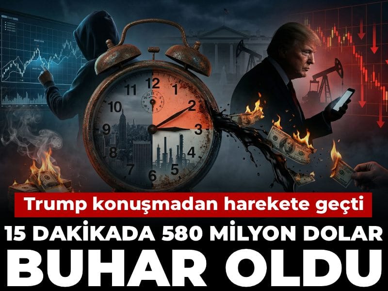 Trump konuşmadan harekete geçti! 15 dakikada 580 milyon dolar buhar oldu