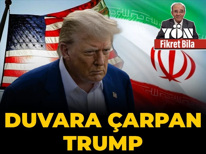 Duvara çarpan Trump