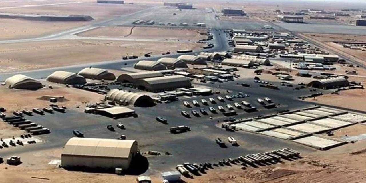 ABD'nin Irak'taki üssü vuruldu! O anların görüntüleri de paylaşıldı