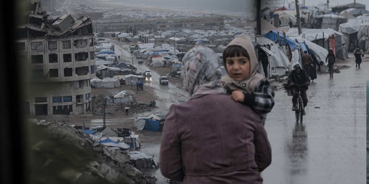 İsrail ablukası altındaki Gazze’yi şimdi de yağmur fırtınası vurdu!