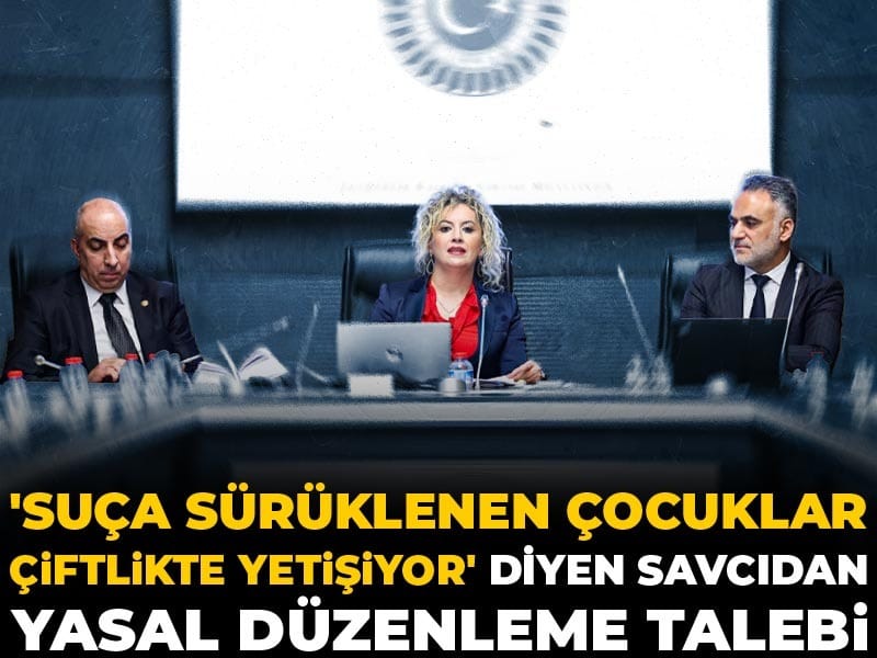 'Suça sürüklenen çocuklar çiftlikte yetişiyor' diyen savcıdan yasal düzenleme talebi