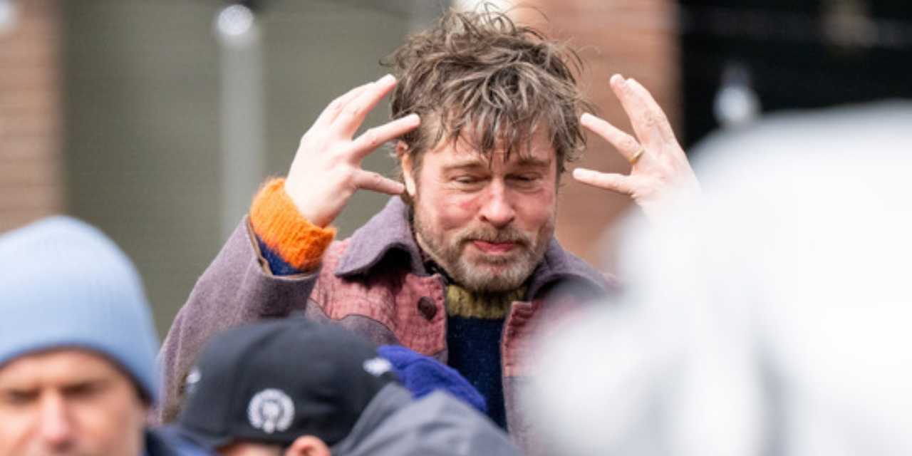 Brad Pitt Amsterdam sokaklarında! Yüzündeki yara dikkat çekti