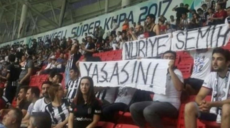 “Nuriye ve Semih yaşasın” pankartı açan Beşiktaşlı taraftarlar serbest bırakıldı