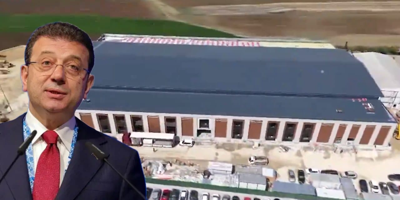 Silivri'ye inşa edilen devasa duruşma salonu havadan görüntülendi