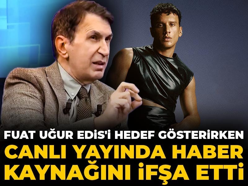 Fuat Uğur Edis'i hedef gösterirken canlı yayında haber kaynağını ifşa etti