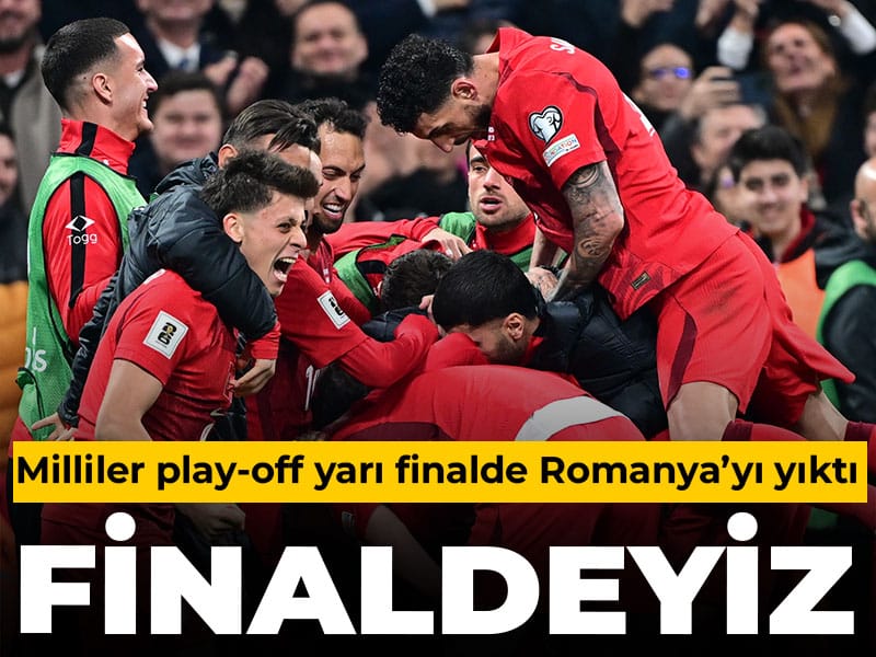 A Milli Takım Romanya'yı yıktı: Play-off finaline yükseldik
