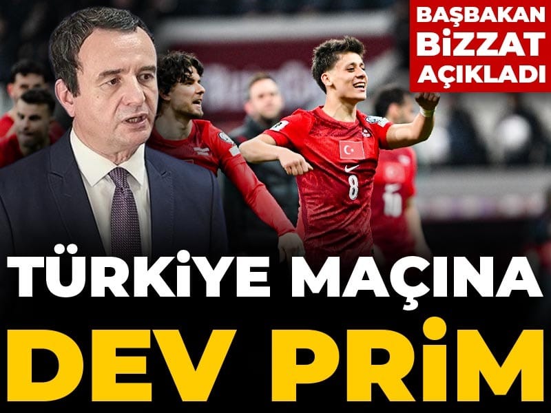 Türkiye maçına dev prim: Başbakan bizzat açıkladı