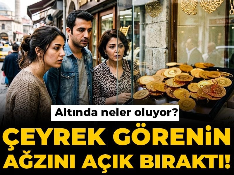 Çeyrek görenin ağzını açık bıraktı! Altında neler oluyor