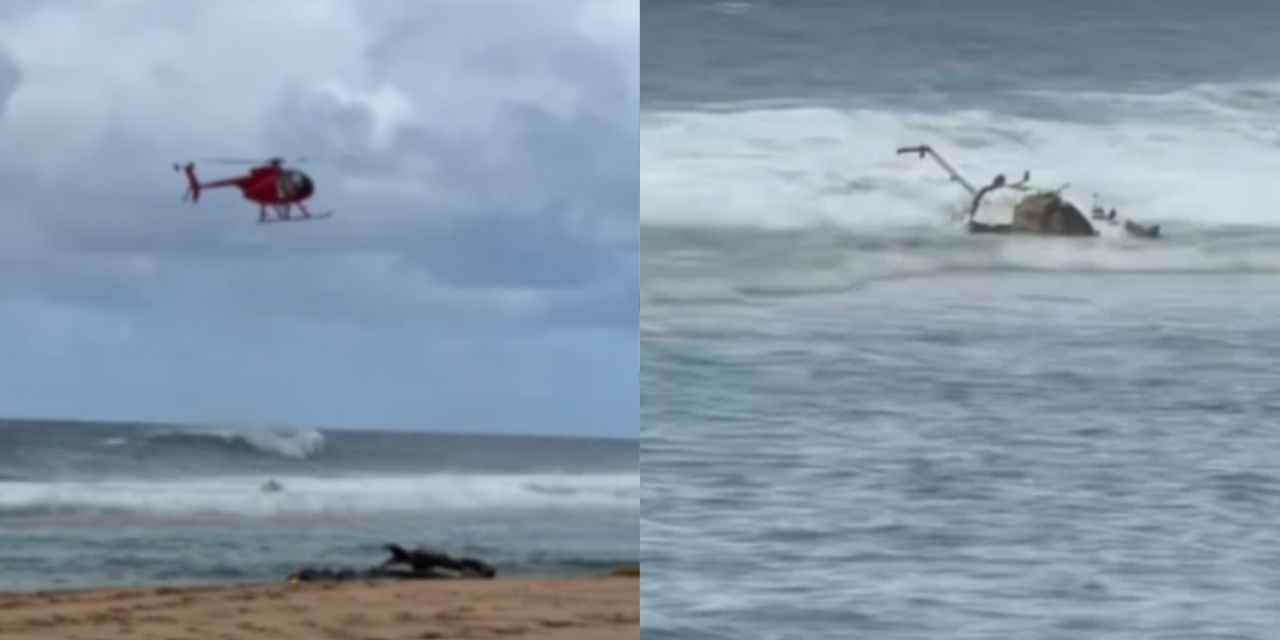 Hawaii'de helikopter denize düştü: 3 kişi öldü