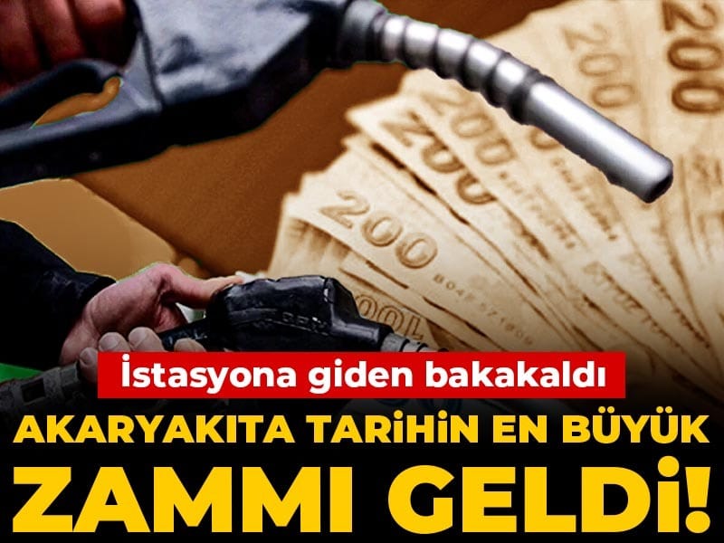 Akaryakıta tarihin en büyük zammı geldi! İstasyona giden baktı baktı inanamadı