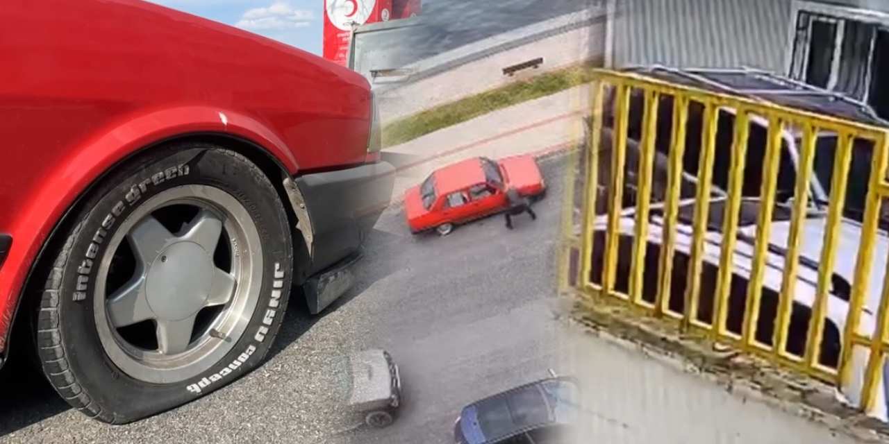 Cipiyle araçlara çarpıp bıçakla lastiklerini kesti! Mahalleyi ayağa kaldıran şüpheli yakalandı
