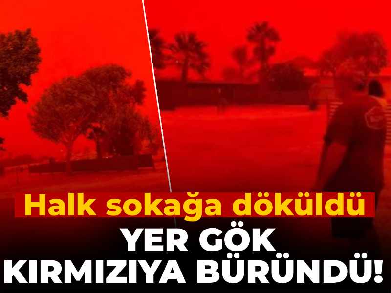 Avustralya'da yer gök kırmızıya büründü! Halk sokağa döküldü