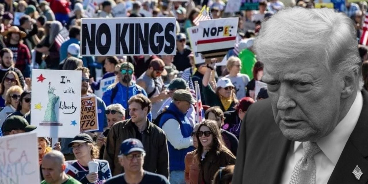 Avrupa ve Amerika'da milyonlar sokaklara döküldü! Trump'ı titreten 'Krallara hayır' yürüyüşü