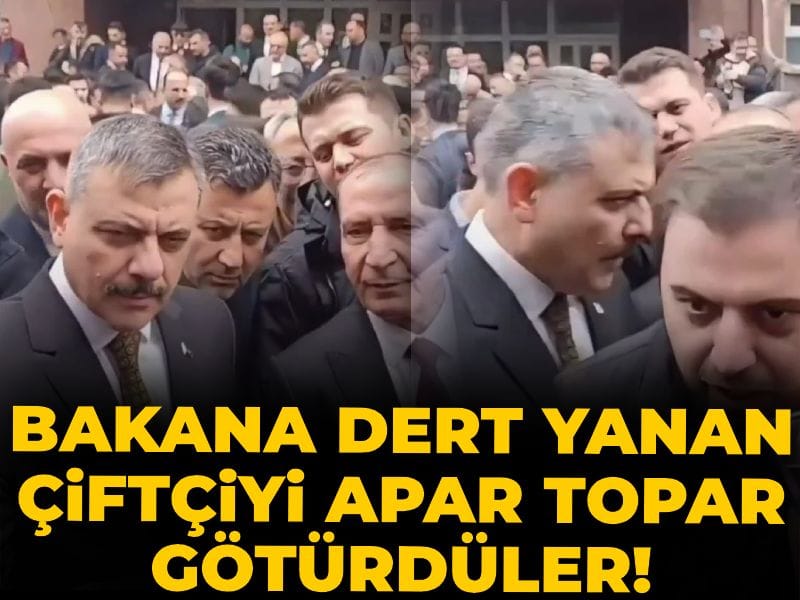 İçişleri Bakanına dert yanan çiftçiyi apar topar götürdüler! "Mazota, gübreye, elektriğe yetişemiyorum"