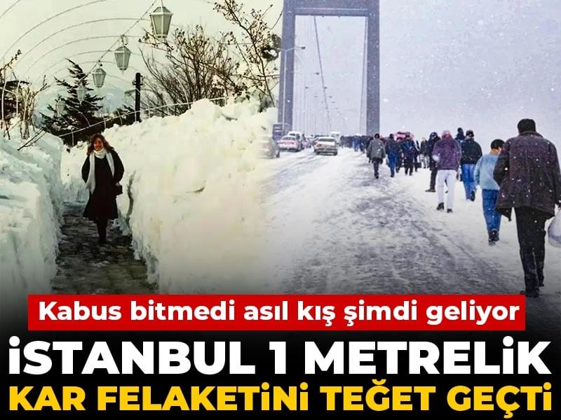 İstanbul 1 metrelik kar felaketini teğet geçti! Kabus bitmedi asıl kış şimdi geliyor