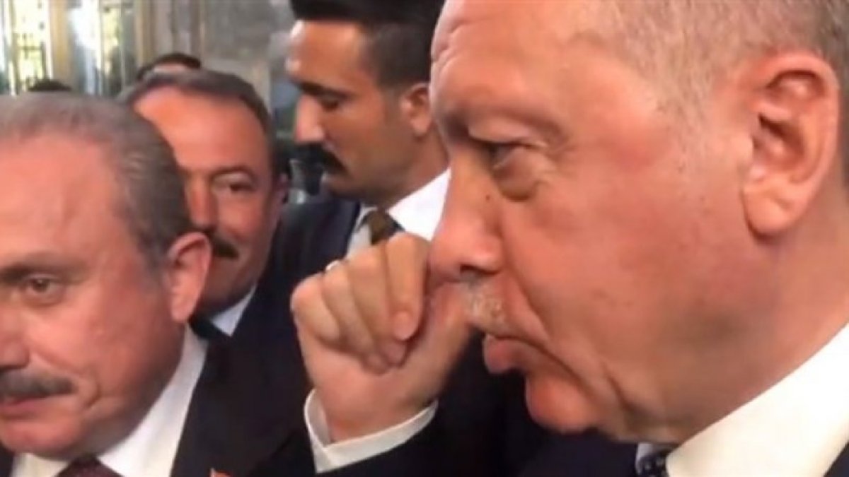 Cumhurbaşkanı Erdoğan'ın yüzüne ne oldu?