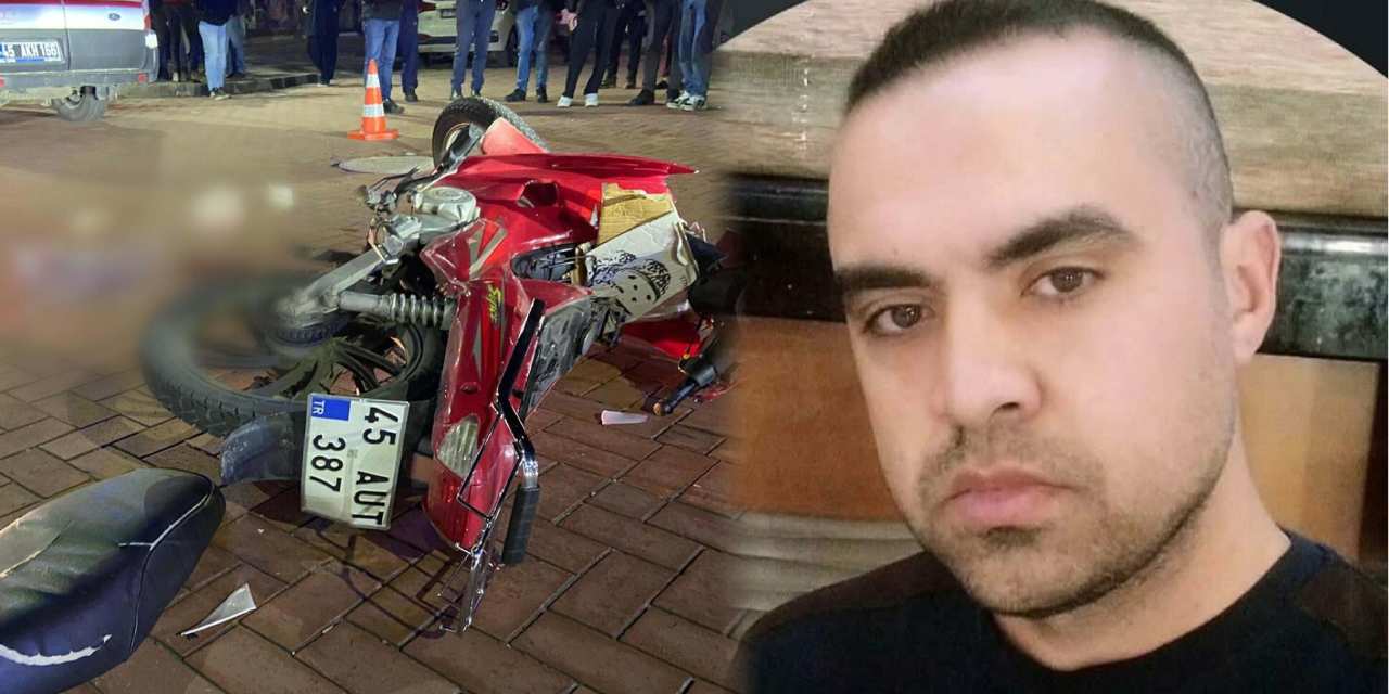 Manisa’daki feci kazada motosikletli can verdi!