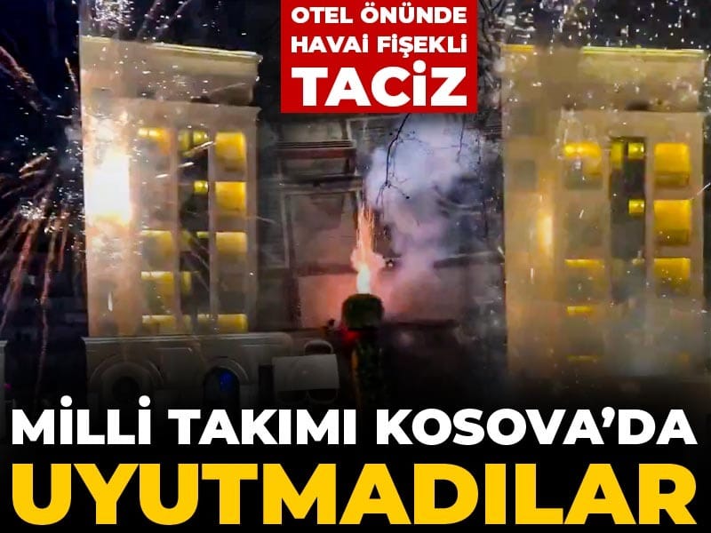 Milli takıma gece yarısı havai fişekli taciz: Bütün gece uyutmadılar