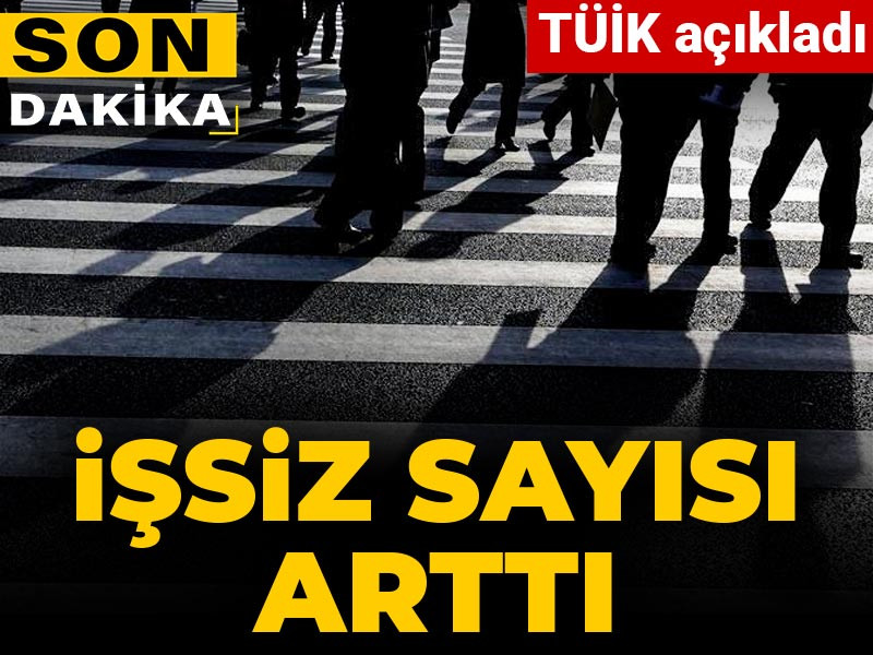 TÜİK açıkladı: İşsiz sayısı arttı