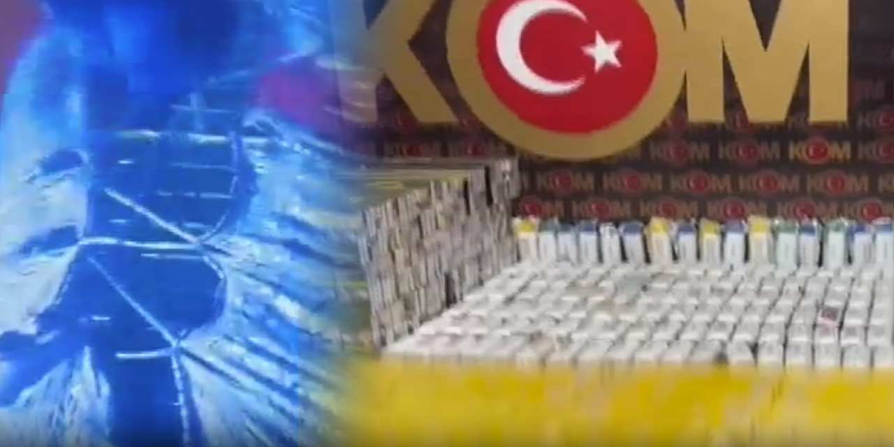 Şüphe üzerine durduruldu! Araçtan binlerce paket kaçak sigara çıktı