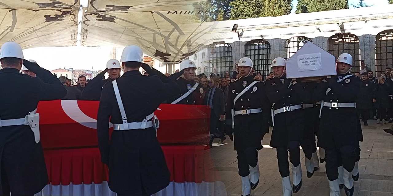 Feci kazada şehit olan polis memuru son yolculuğuna uğurlandı!