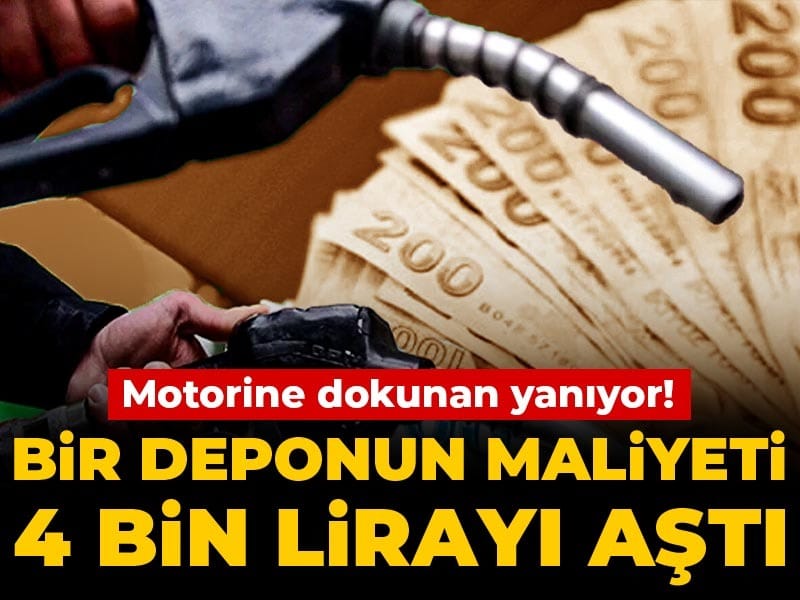 Motorine dokunan yanıyor! Bir deponun maliyeti 4 bin lirayı aştı