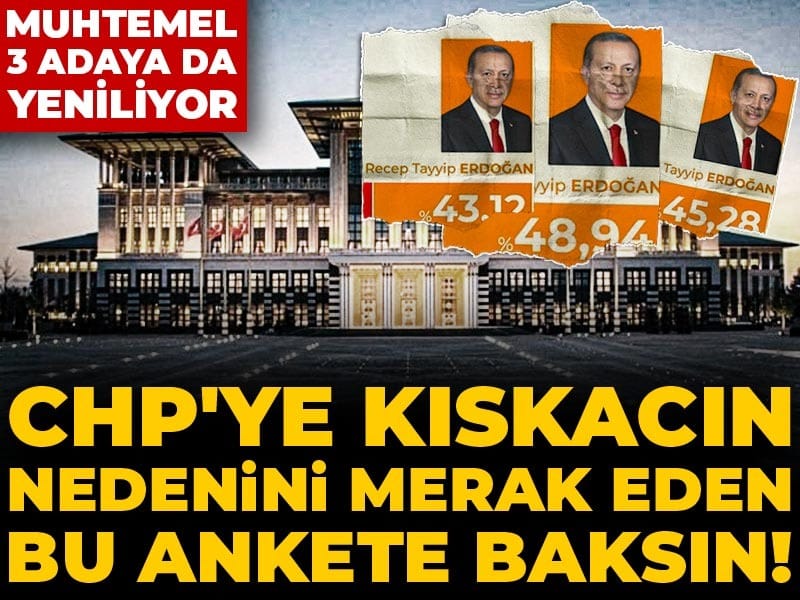 CHP'ye kıskacın nedenini merak eden bu ankete baksın! Muhtemel 3 adaya da yeniliyor