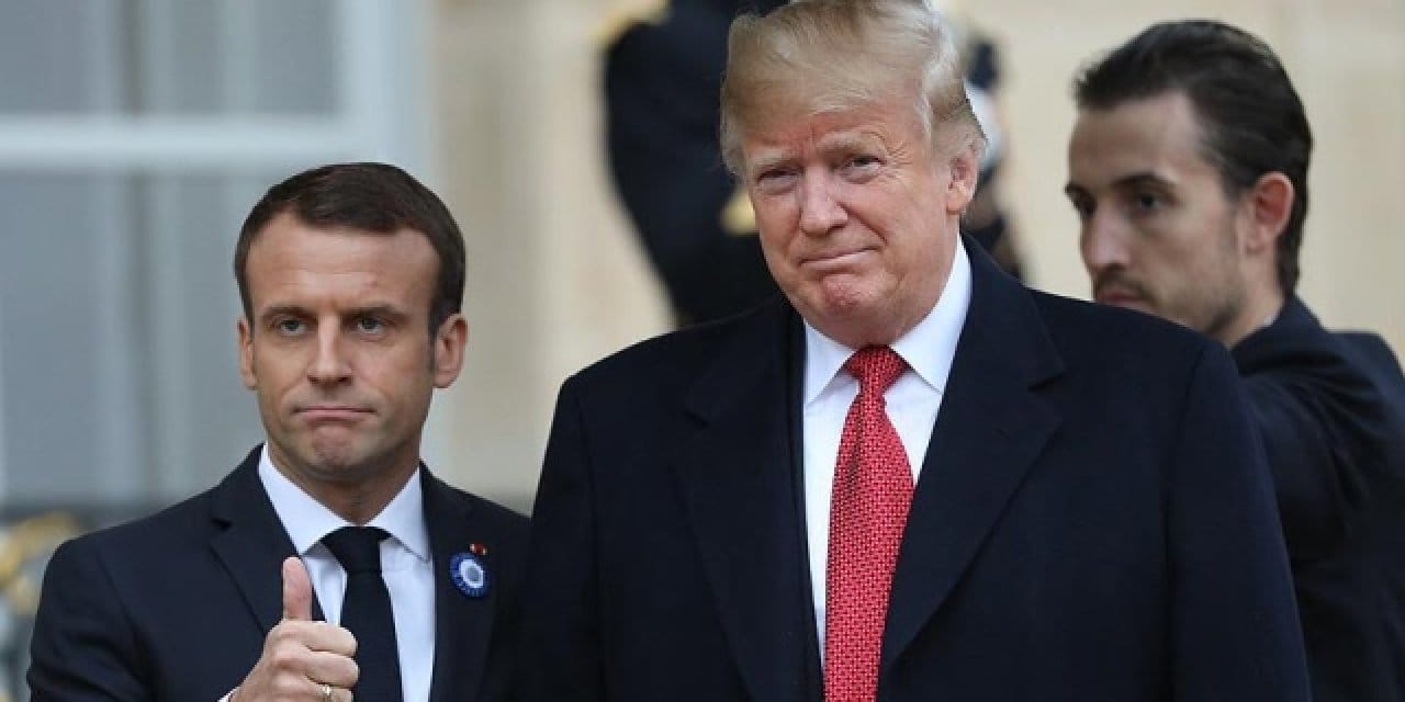 Trump’tan Macron hakkında skandal ifadeler: Halen karısından yediği sağ kroşenin etkisinde