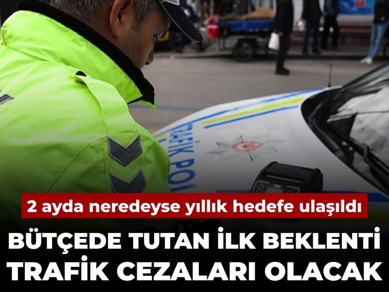 Bütçede ilk trafik cezası tuttu: Yıllık beklentiye neredeyse 2 ayda ulaşıldı