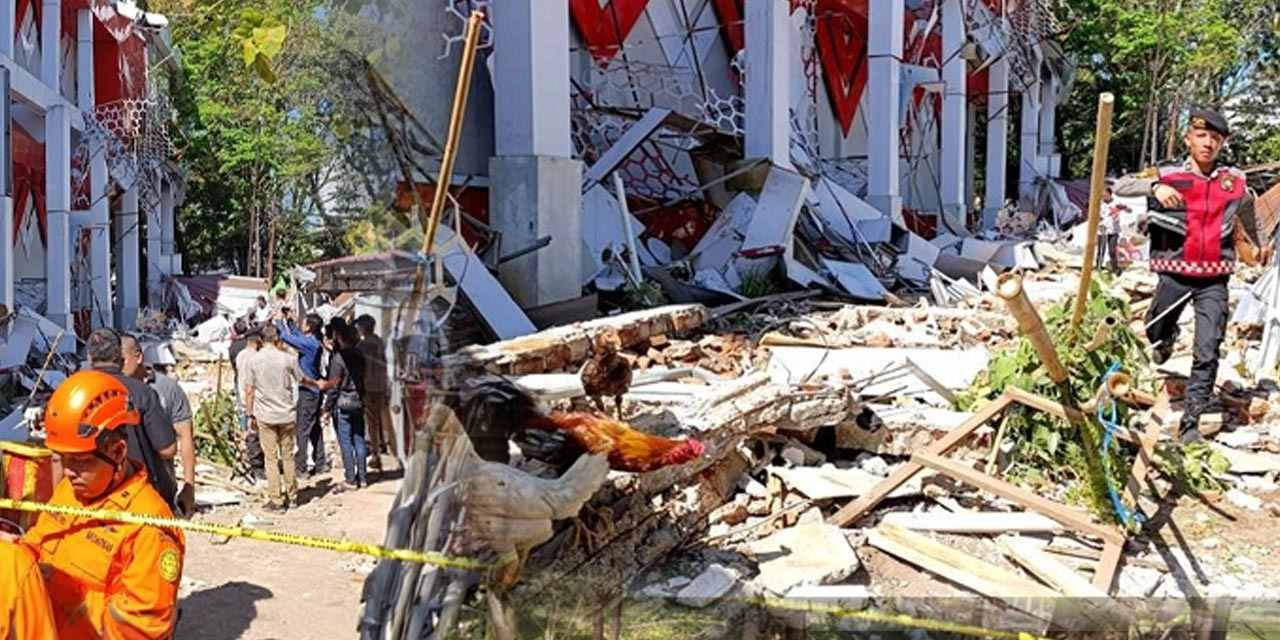 Endonezya'da 7.4 büyüklüğünde deprem oldu tek bir kişinin burnu kanamadı! Yıkımın görüntüleri ortaya çıktı