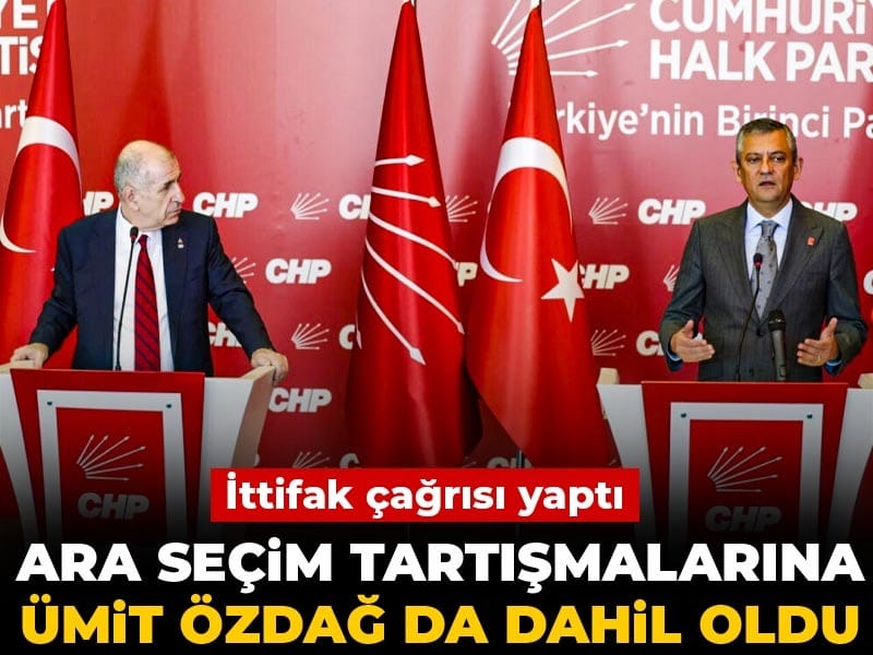Ara seçim tartışmalarına Ümit Özdağ da dahil oldu! İttifak çağrısı yaptı
