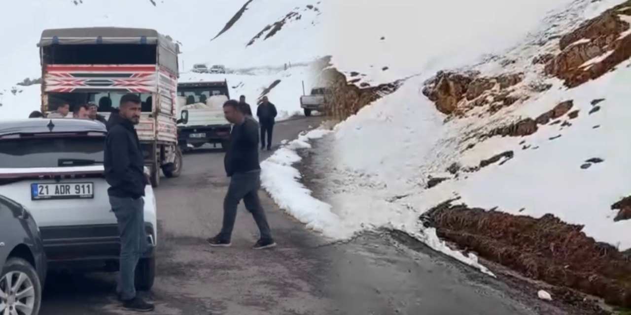Şırnak’ta düşen çığ yolu ulaşıma kapattı!