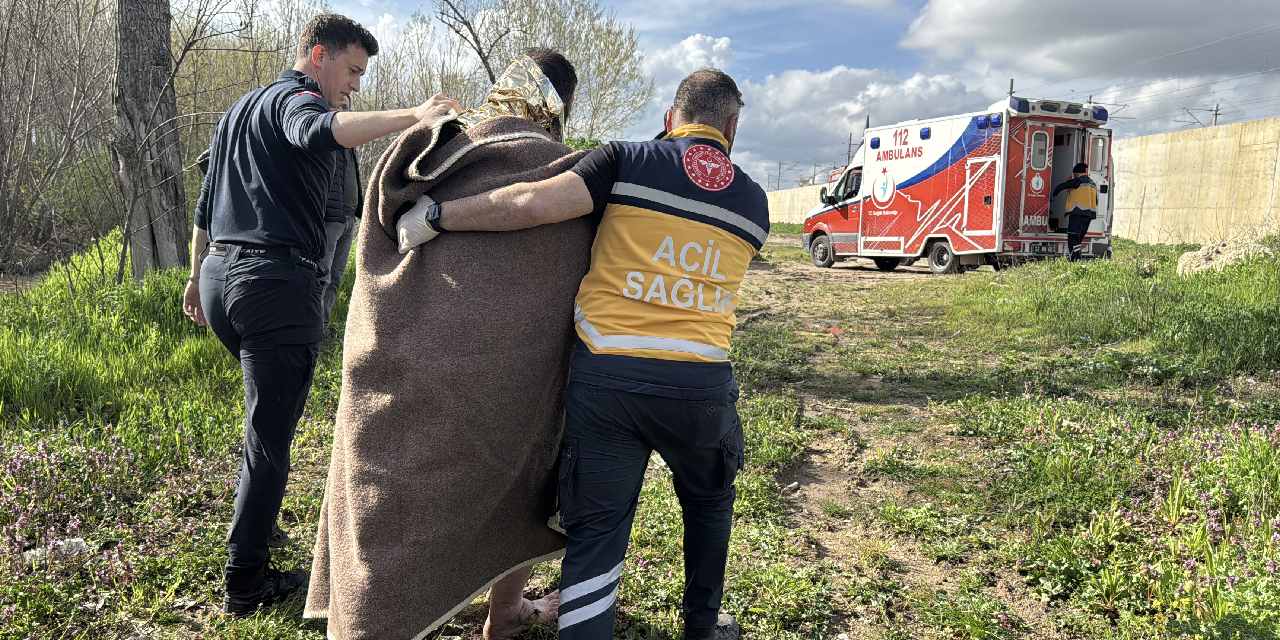 Tunca Nehri'ne düşen kişi kurtarıldı! Ekipler seferber oldu