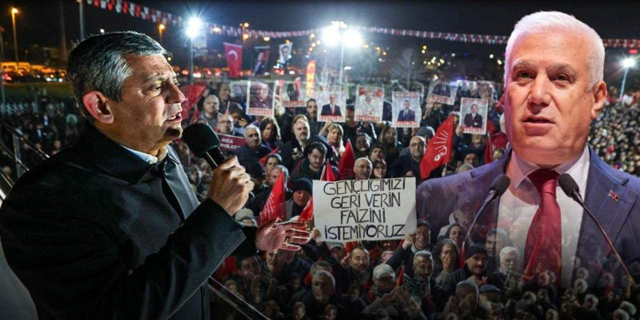 Bursa Bozbey'e sahip çıkıyor: CHP lideri Özgür Özel kürsüde