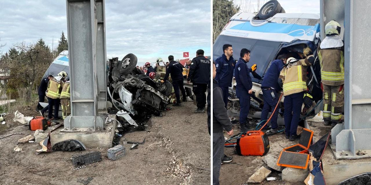 Son dakika | Ankara'da feci kaza! Otobüs üst geçide çarptı 5 kişi öldü