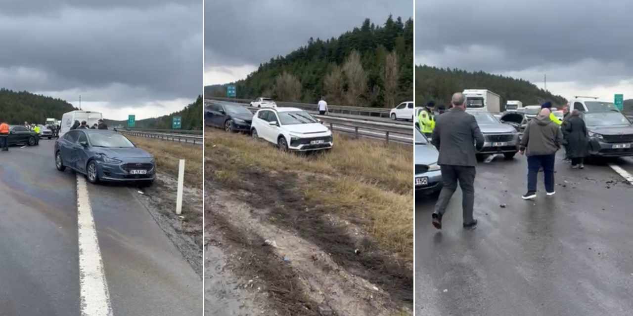 Bolu'da zincirleme kaza! 10 araç birbirine girdi: Yaralılar var!