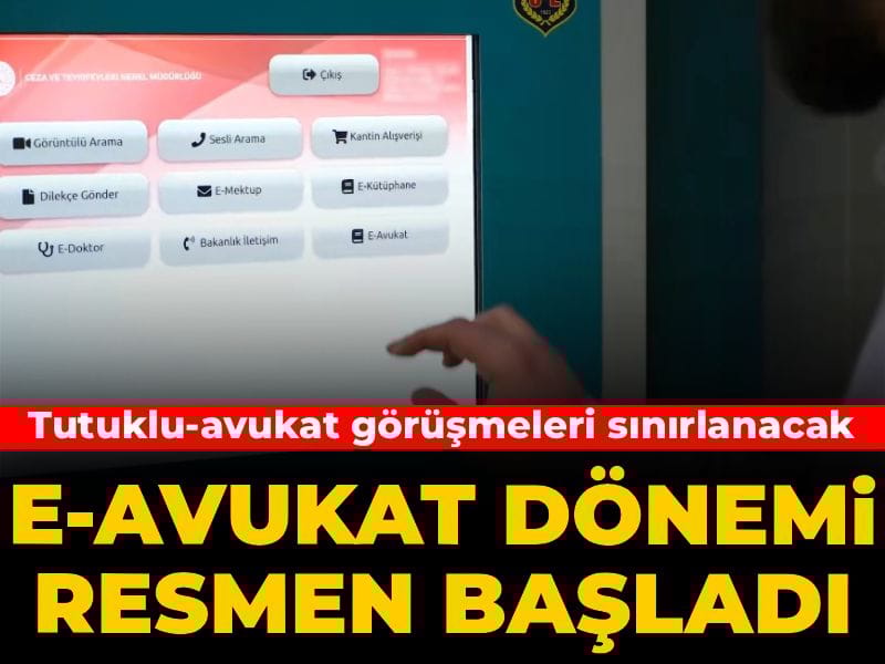 Tutuklu-avukat görüşmelerini sınırlayacak e-Avukat dönemi resmen başladı