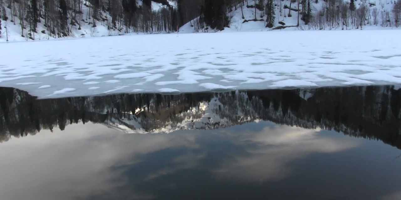 Hava sıcaklığı sıfırın altına düştü! Göl buz tuttu